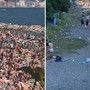 Napoli, assalto alle spiagge: prima la folla, poi i rifiuti - Video