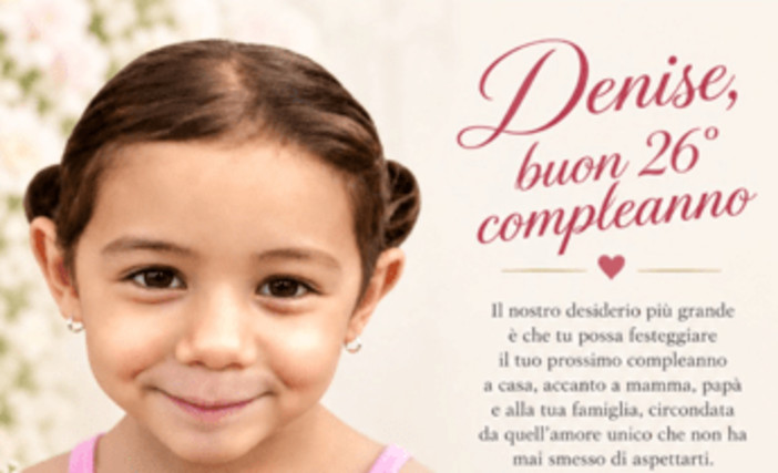 Denise Pipitone, il messaggio della mamma Piera Maggio nel giorno del 26esimo compleanno: "Ovunque tu sia, auguri"