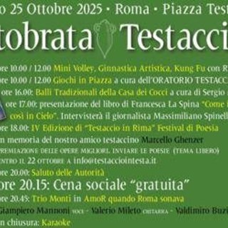 Roma, torna l’'Ottobrata Testaccina': festa di quartiere tra memoria, cultura e socialità