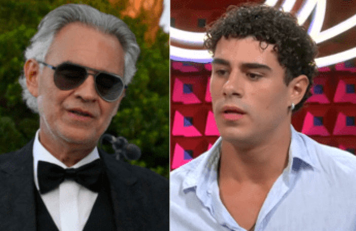 Gf Vip, Andrea Bocelli sulla battuta di Roncaccia: "Mi ha fatto sorridere"