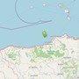 Scossa di terremoto di magnitudo 3.3 in mare al largo costa messinese