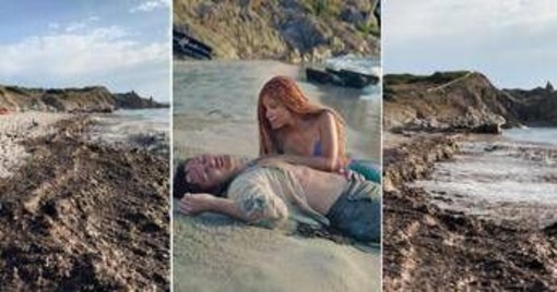 Rena Majore, le alghe inghiottono la spiaggia de 'La Sirenetta': è polemica