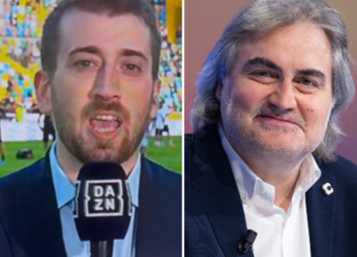 Pierluigi Pardo difende Alessandro Vescini dopo la gaffe su Dazn: "Polemica surreale" Pierluigi Pardo difende Alessandro Vescini dopo la gaffe su Dazn: "Polemica surreale"