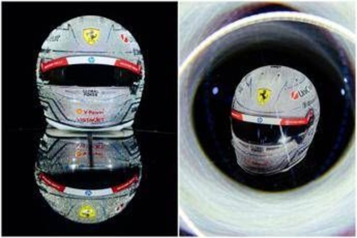 Hamilton, casco speciale e... splendente a Las Vegas