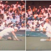 Sinner, paura a Wimbledon: brutta caduta con Kecmanovic