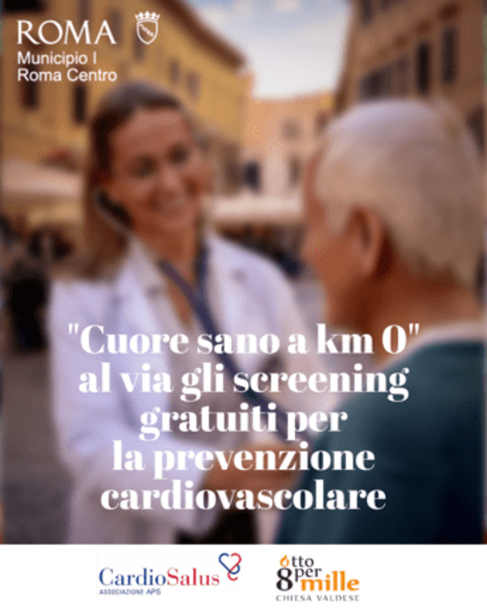 Al Municipio I Roma prosegue 'Cuore sano a Km 0', Bonaccorsi 'progetto unisce prossimità e diagnosi' Al Municipio I Roma prosegue 'Cuore sano a Km 0', Bonaccorsi 'progetto unisce prossimità e diagnosi'