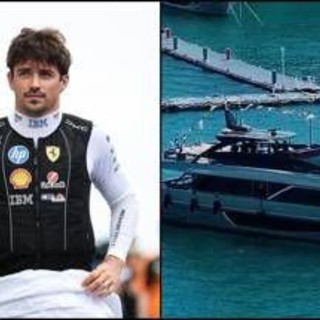 Leclerc, vacanza... da sogno: super yacht da 15 milioni per Charles