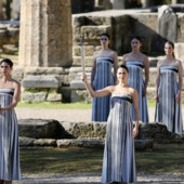 Accesa a Olimpia la fiamma olimpica di Milano Cortina 2026