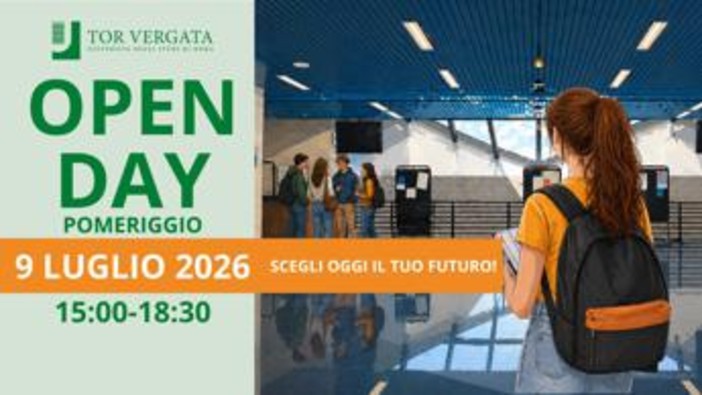 Università: domani Open day estivo a Tor Vergata, 6 aree studio, laboratori e incontri con docenti e studenti