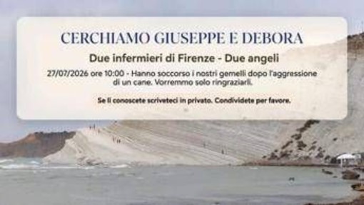 "Hanno soccorso i nostri figli in Sicilia", l'appello per rintracciare due infermieri fiorentini fa il giro del web