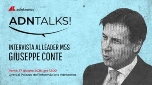 M5S, Giuseppe Conte domani alle 12 ospite dell'Adnkronos