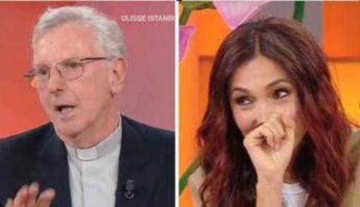 Don Bruno, gaffe e risate a 'La volta buona': Caterina Balivo lo salva così...
