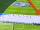 Mondiali, addetto Fifa intrappolato nella bandiera e 'salvato'