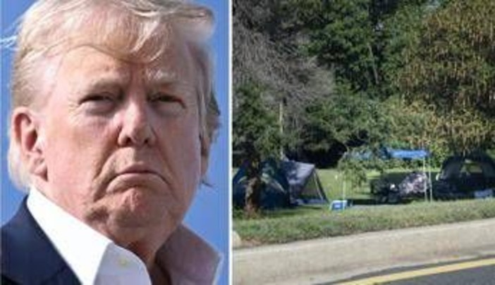 Usa, Trump contro i senzatetto: le foto e l'annuncio mentre va giocare