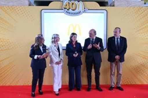 Imprese: 40 anni di McDonald's Italia, la voce delle istituzioni