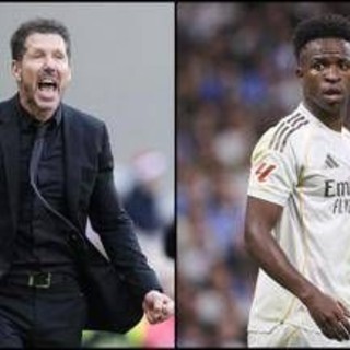 Real-Atletico, 'faccia a faccia' Simeone-Vinicius: "Florentino Perez ti caccerà"