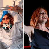 Noemi torna sul palco dopo la caduta: "Dove eravamo rimasti?"