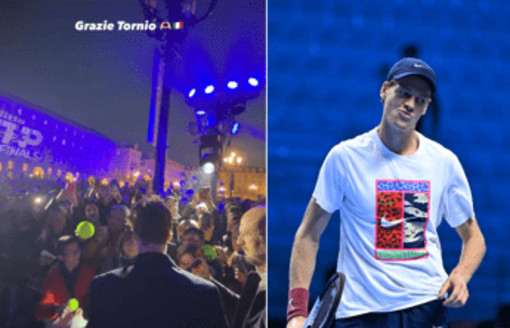 Sinner ringrazia Torino con... un errore, ma poi rimedia Sinner ringrazia Torino con... un errore, ma poi rimedia