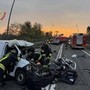 Scontro sulla tangenziale sud di Bergamo, due morti Scontro sulla tangenziale sud di Bergamo, due morti