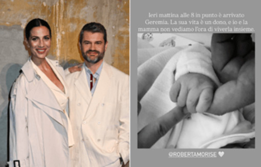 Roberta Morise e Enrico Bartolini genitori bis: "È arrivato Geremia" Roberta Morise e Enrico Bartolini genitori bis: "È arrivato Geremia"